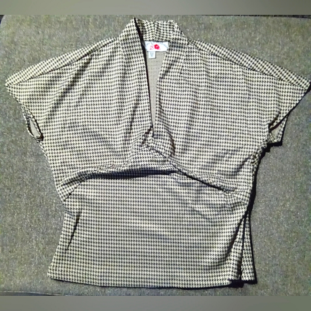 Miss Candy Floss Houndstooth Blouse